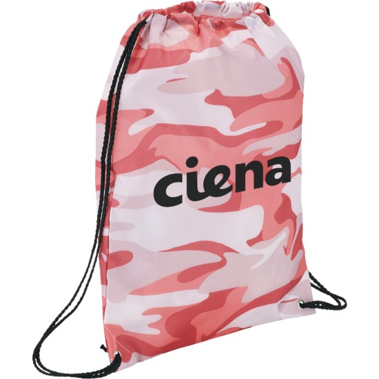 Camo Oriole Drawstring Bag