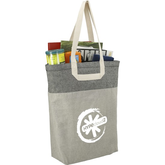 Recycled Cotton U-Handle Book Tote