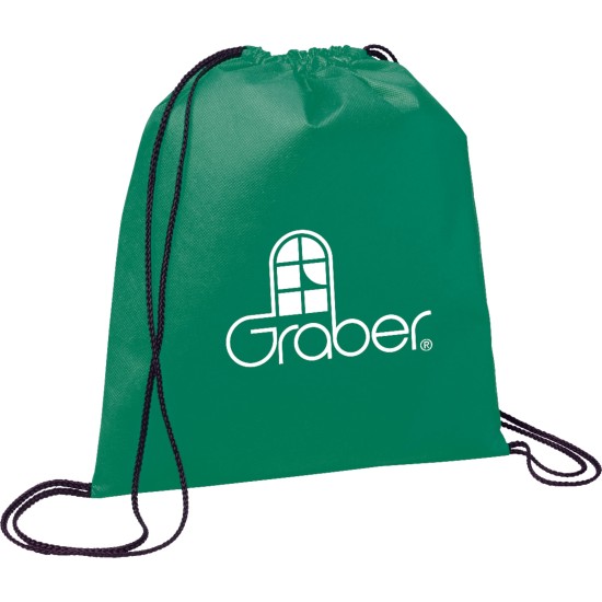 Evergreen Non-Woven Drawstring Bag