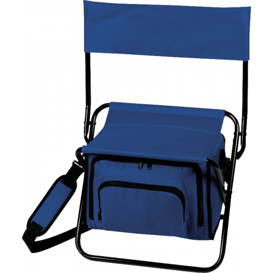 Folding Insulated 12-Can Cooler Chair