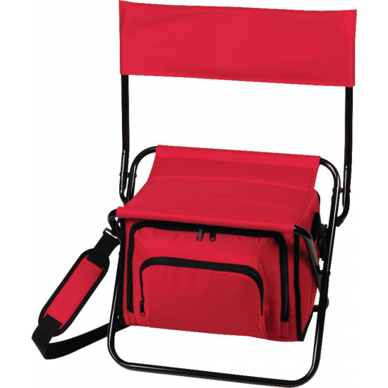 Folding Insulated 12-Can Cooler Chair