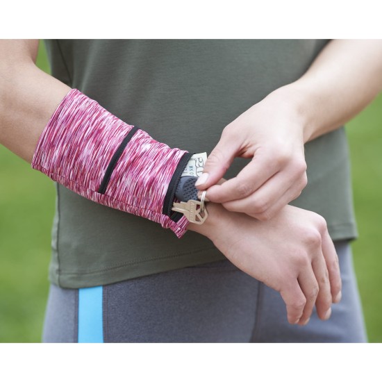 Cooling Heathered Wrist Band with Pocket