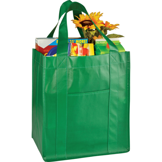 Deluxe Laminated Non-Woven Grocery Tote