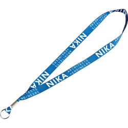 Full Color 3/4" Lanyard w/ Ring