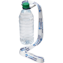 Full Color 3/4" Lanyard w/ Bottle Holder