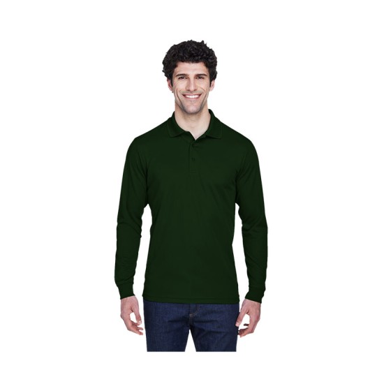 Core 365® Men's Pinnacle Performance Long-Sleeve Piqué Polo