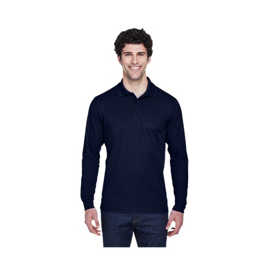 Core 365® Men's Pinnacle Performance Long-Sleeve Piqué Polo