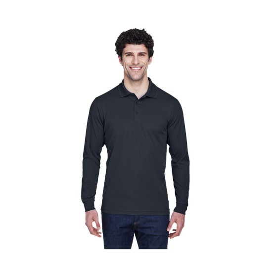Core 365® Men's Pinnacle Performance Long-Sleeve Piqué Polo