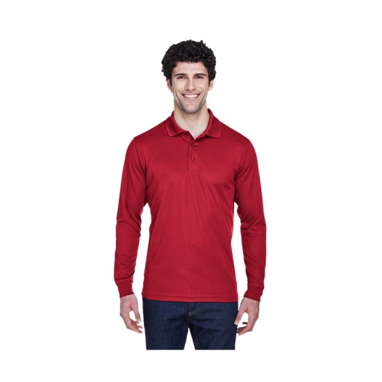 Core 365® Men's Pinnacle Performance Long-Sleeve Piqué Polo