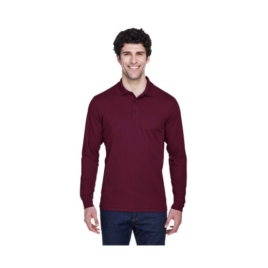 Core 365® Men's Pinnacle Performance Long-Sleeve Piqué Polo