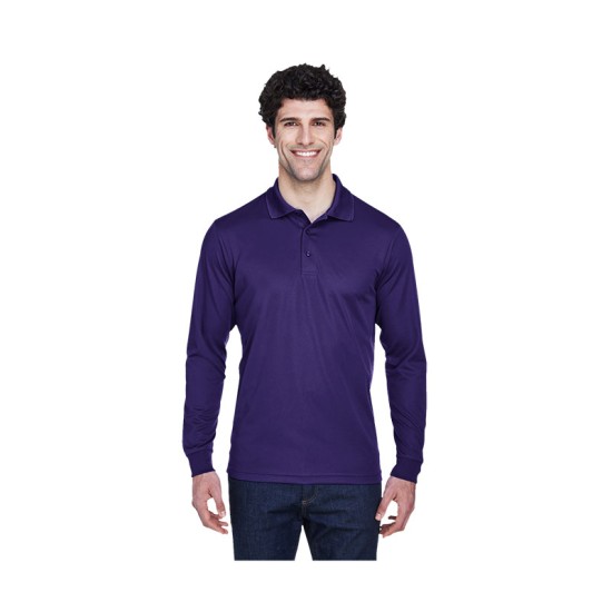Core 365® Men's Pinnacle Performance Long-Sleeve Piqué Polo
