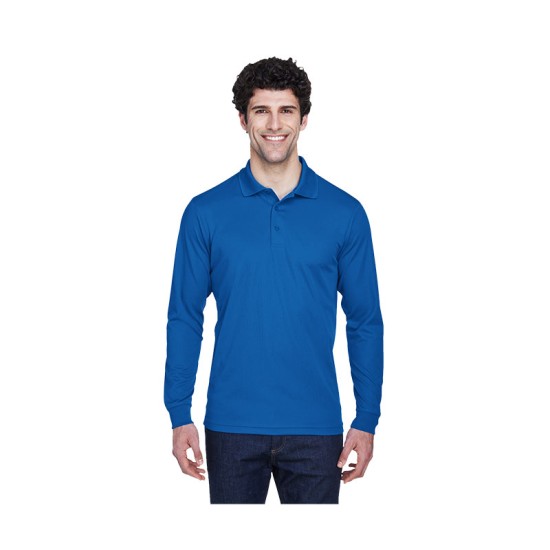 Core 365® Men's Pinnacle Performance Long-Sleeve Piqué Polo