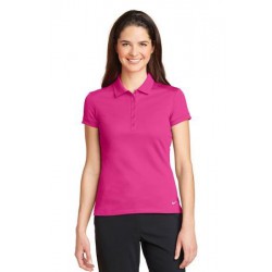 Nike Ladies Dri-FIT Solid Icon Pique Modern Fit Polo.  746100