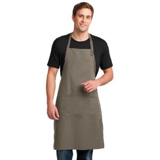 Port Authority® Easy Care Extra Long Bib Apron with Stain Release. A700