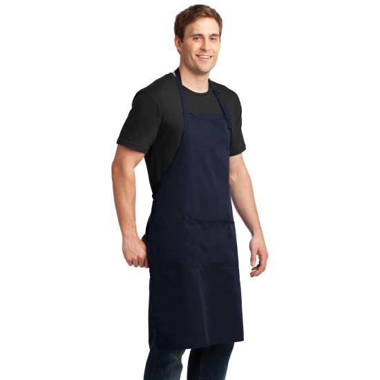 Port Authority® Easy Care Extra Long Bib Apron with Stain Release. A700