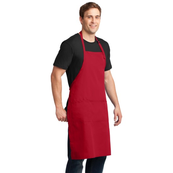 Port Authority® Easy Care Extra Long Bib Apron with Stain Release. A700