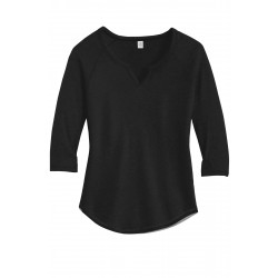 Alternative Women's Outfield 3/4-Sleeve Vintage 50/50 Tee. AA5060