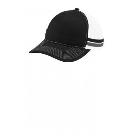 Port Authority ® Two-Stripe Snapback Trucker Cap. C113