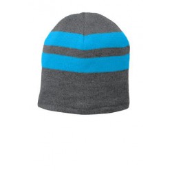 Port & Company® Fleece-Lined Striped Beanie Cap. C922