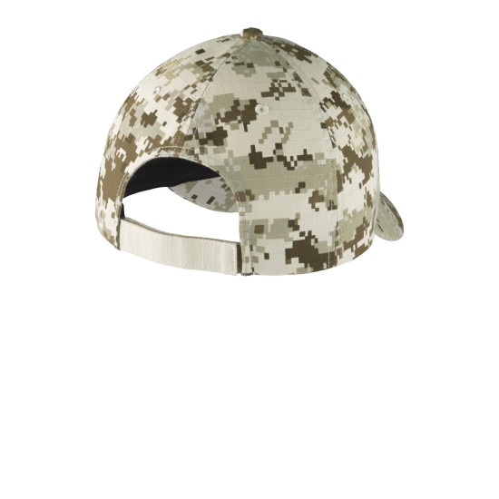 Port Authority® Colorblock Digital Ripstop Camouflage Cap. C926