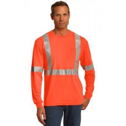 CornerStone ANSI 107 Class 2 Long Sleeve Safety T-Shirt. CS401LS