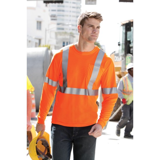 CornerStone ANSI 107 Class 2 Long Sleeve Safety T-Shirt. CS401LS