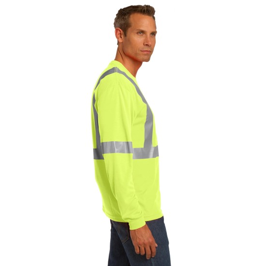 CornerStone ANSI 107 Class 2 Long Sleeve Safety T-Shirt. CS401LS