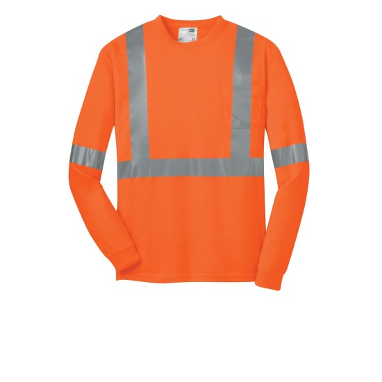 CornerStone ANSI 107 Class 2 Long Sleeve Safety T-Shirt. CS401LS