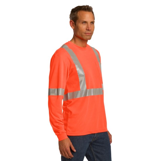 CornerStone ANSI 107 Class 2 Long Sleeve Safety T-Shirt. CS401LS