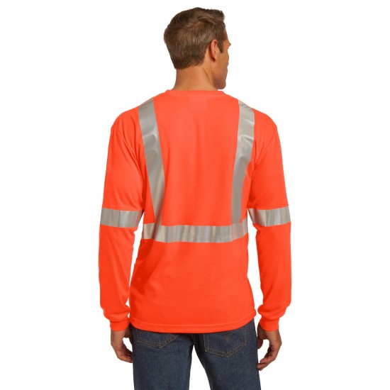 CornerStone ANSI 107 Class 2 Long Sleeve Safety T-Shirt. CS401LS