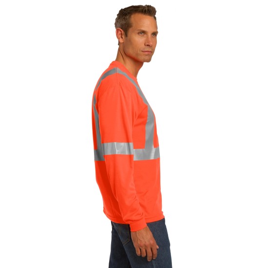 CornerStone ANSI 107 Class 2 Long Sleeve Safety T-Shirt. CS401LS