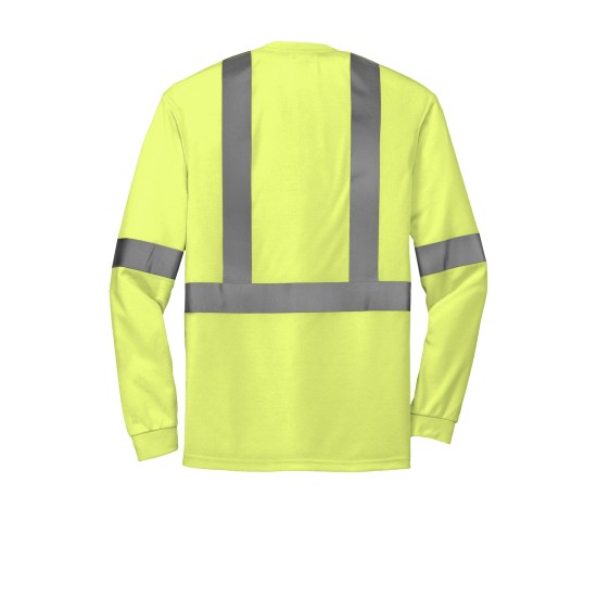 CornerStone ANSI 107 Class 2 Long Sleeve Safety T-Shirt. CS401LS