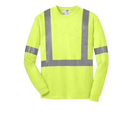 CornerStone ANSI 107 Class 2 Long Sleeve Safety T-Shirt. CS401LS