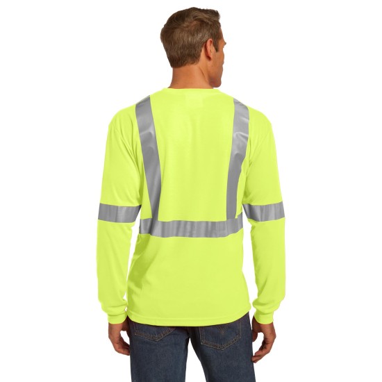 CornerStone ANSI 107 Class 2 Long Sleeve Safety T-Shirt. CS401LS