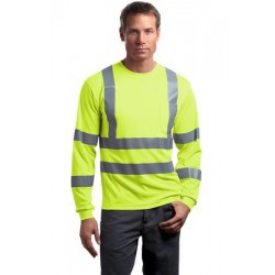 CornerStone - ANSI 107 Class 3 Long Sleeve Snag-Resistant Reflective T-Shirt. CS409