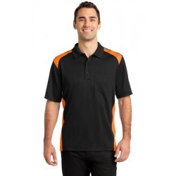 CornerStone Select Snag-Proof Two Way Colorblock Pocket Polo. CS416