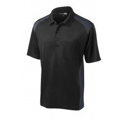 CornerStone Select Snag-Proof Two Way Colorblock Pocket Polo. CS416