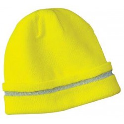 CornerStone - Enhanced Visibility Beanie with Reflective Stripe. CS800