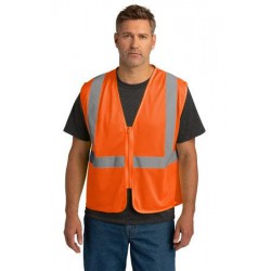 CornerStone ANSI 107 Class 2 Economy Mesh Zippered Vest. CSV101