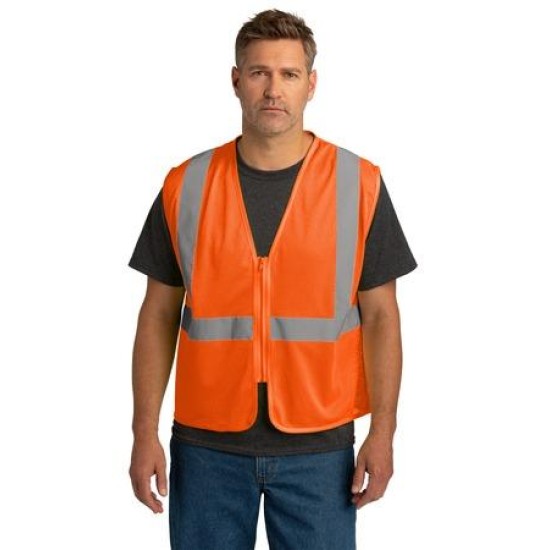 CornerStone ANSI 107 Class 2 Economy Mesh Zippered Vest. CSV101