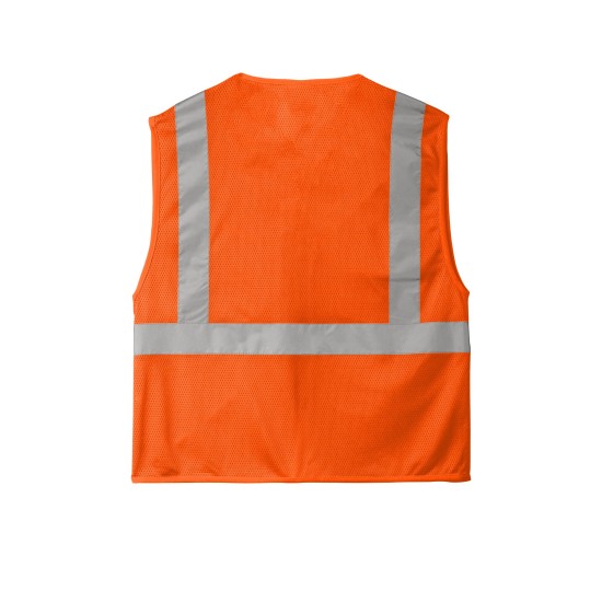 CornerStone ANSI 107 Class 2 Economy Mesh Zippered Vest. CSV101