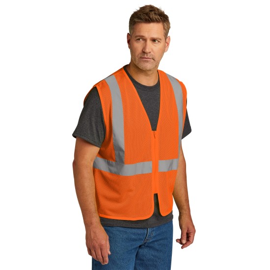 CornerStone ANSI 107 Class 2 Economy Mesh Zippered Vest. CSV101