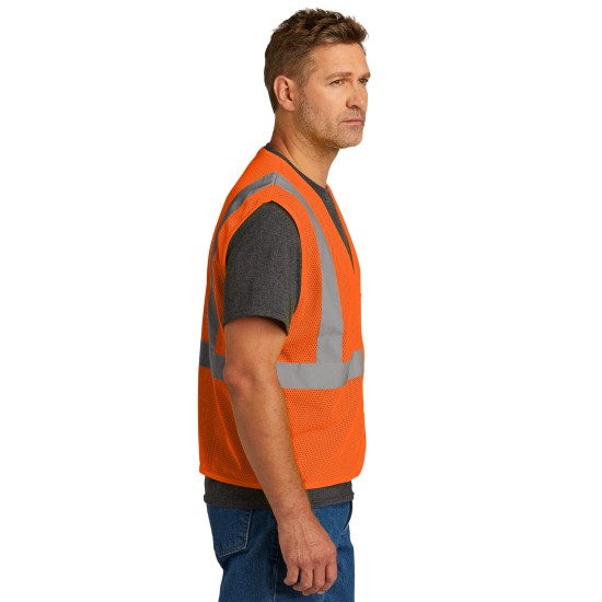 CornerStone ANSI 107 Class 2 Economy Mesh Zippered Vest. CSV101