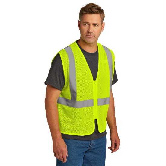 CornerStone ANSI 107 Class 2 Economy Mesh Zippered Vest. CSV101