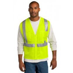 CornerStone ANSI 107 Class 2 Mesh Zippered Vest. CSV102