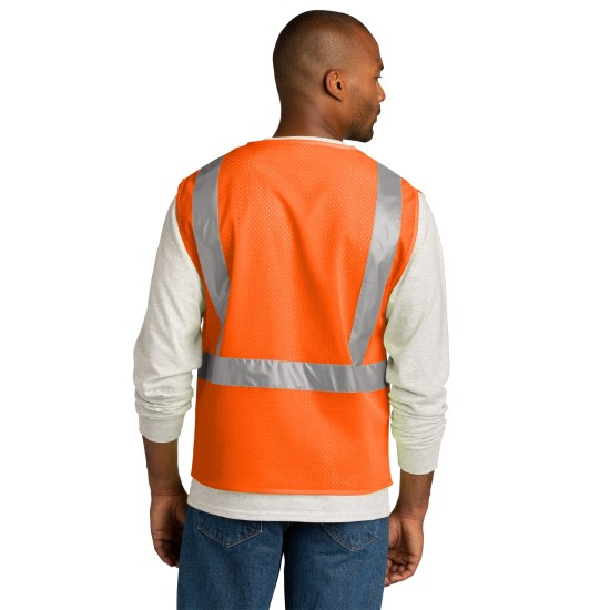 CornerStone ANSI 107 Class 2 Mesh Zippered Vest. CSV102