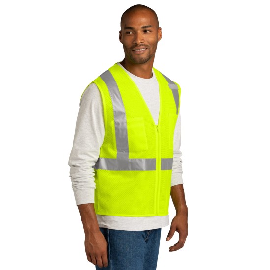 CornerStone ANSI 107 Class 2 Mesh Zippered Vest. CSV102