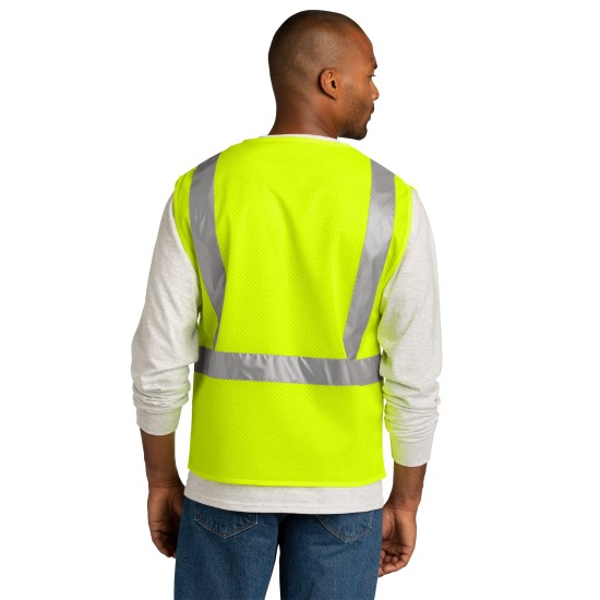 CornerStone ANSI 107 Class 2 Mesh Zippered Vest. CSV102