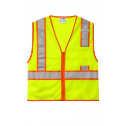 CornerStone ANSI 107 Class 2 Mesh Zippered Two-Tone Vest. CSV103