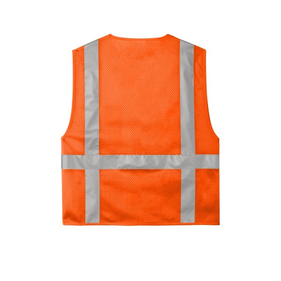 CornerStone ANSI 107 Class 2 Mesh Six-Pocket Zippered Vest. CSV104